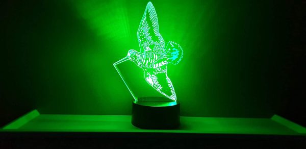 BECCACCIA, Lampada illusione 3D con LED - 7 colori. - immagine 6