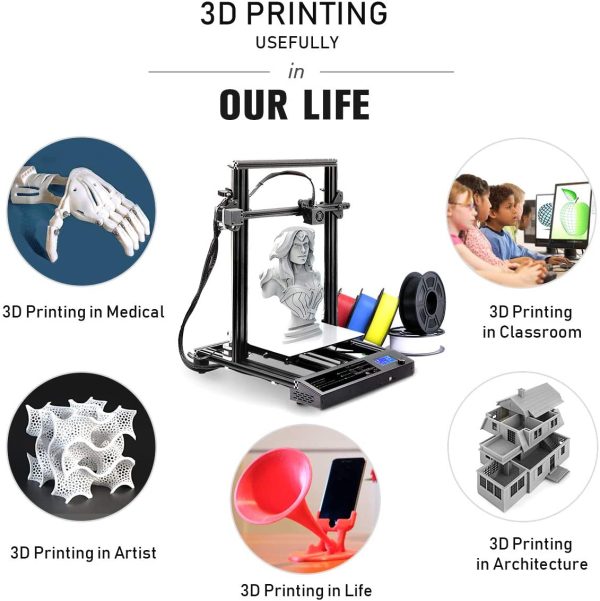 Filamento per stampante 3D SUNLU PLA Plus 1,75 mm Bobina da 1 kg, filamento PLA+ 1,75 +/- 0,02 mm per la stampa 3D, totale 3 kg (arancione, caff??, pelle) - immagine 5