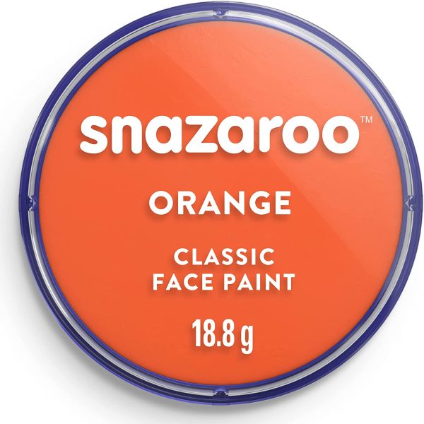 Snazaroo 1118553 - Pittura Per Viso, Arancione, 18 ml, 1 Pezzo