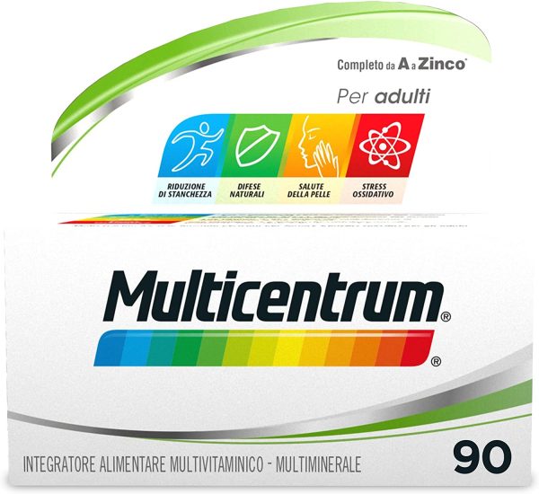 Multicentrum Adulti Integratore Alimentare Multivitaminico-Multiminerale per Adulti, Specificatamente Formulato per Combattere Stanchezza e Affaticamento, 90 Compresse - immagine 5