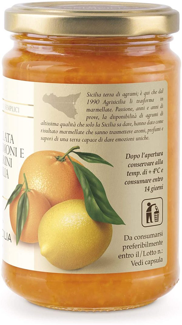 Agrisicilia Marmellata di Arance, Limoni e Mandarini di Sicilia - 360 g - immagine 3