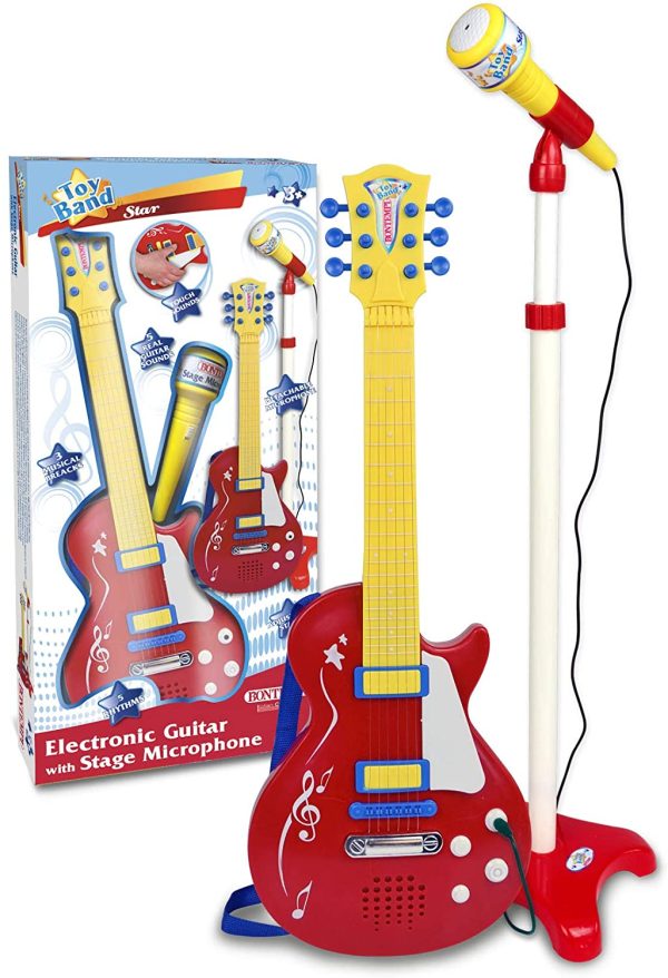 Bontempi- Chitarra, Colore Rosso, 24 5832