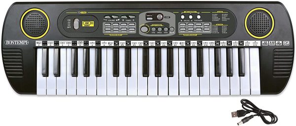 Bontempi- Tastiera 37 Tasti, Multicolore, 54.6 x 5.1 x 17 cm, 12 3780 - immagine 2