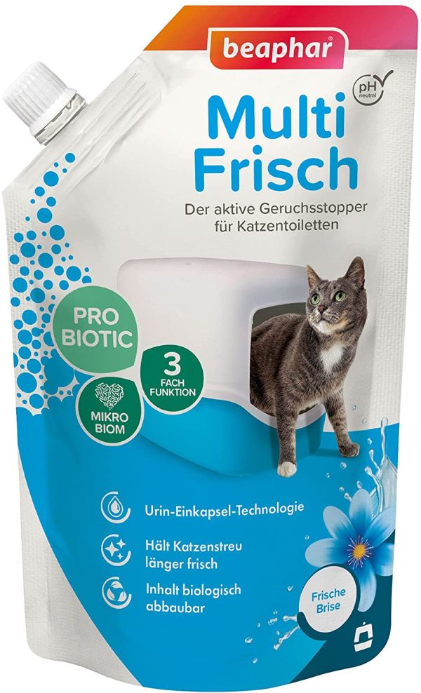 Beaphar, neutralizzatore di odori di Gatti “Multi Fresh, per Una ventata d’Aria Fresca?? prolunga la Durata della lettiera per Gatti, Profumo di Aria Fresca, 400 g - immagine 4