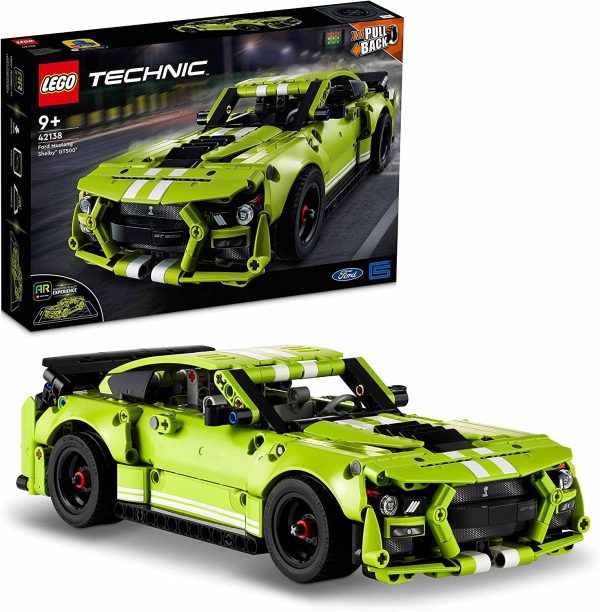 LEGO Technic Ford Mustang Shelby GT500, Modellino Auto da Costruire, Macchina Giocattolo, con App AR, 42138 - immagine 5