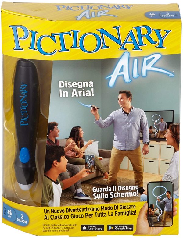 Mattel Games - Pictionary Air Gioco per Disegnare in Aria, Gioco per Famiglie e Bambini 8+ Anni, GPR22