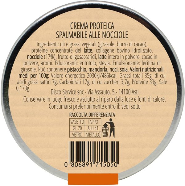 ASTENSIS Tris Proteico - Crema Proteica Spalmabile Pistacchio, Nocciola e Cocco Crunchy - Artigianali 250 Grammi - Proteine - Senza Zucchero, Senza Olio di Palma - Tris Proteico - immagine 5