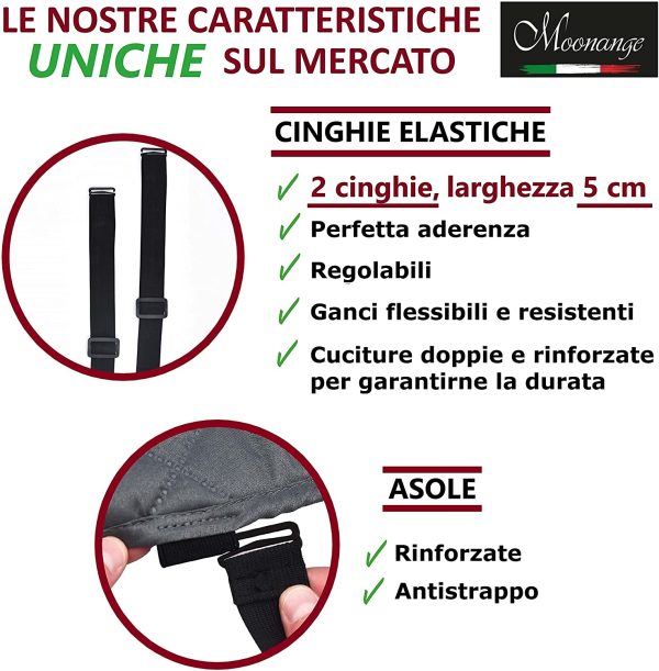 Copridivano 2 Posti con Braccioli Rivoluzionario Impermeabile Reversibile Antiscivolo Copri Divano Relax Antimacchia Antigraffio Cani Gatti Moderno Salvadivano Seduta 120 Cm (Blu) - immagine 6