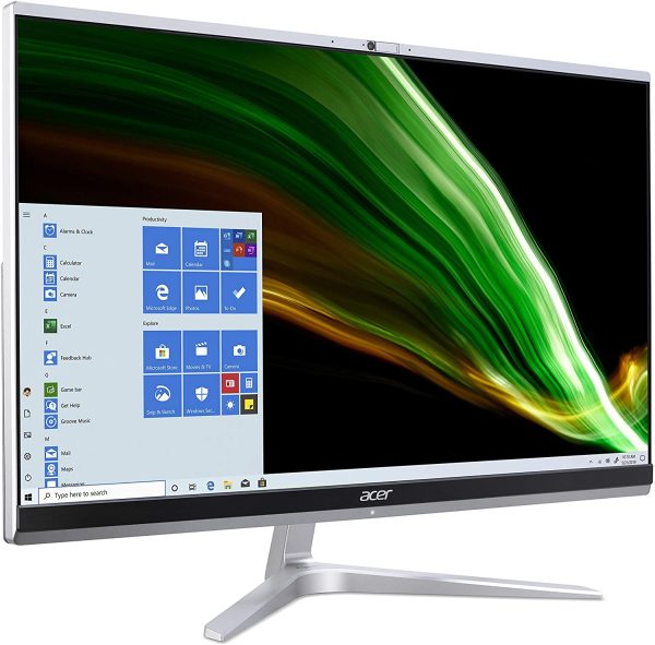 Aspire C24-1650 Computer Fisso All in One, Pc Desktop, Processore Intel Core i3-1115G4, Ram 8 GB DDR4, 256 GB SSD, Display 23.8" FHD IPS, Intel UHD, Wireless Lan, Windows 10 Home - immagine 3