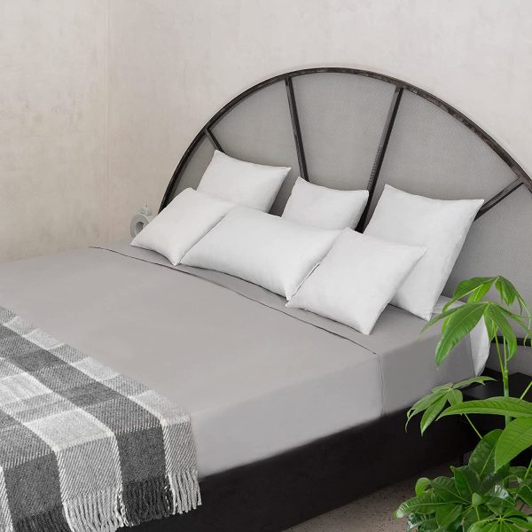 Cuscini per Divano 40x40 Imbottitura Cuscini 2 pezzi Interno Decorativi Quadrati Morbidi con Federe in Cotone e Poliest. Bianca Anallergici Antiacaro Arredo Casa Salotto Letto Sfoderabili e Lavabili - immagine 5