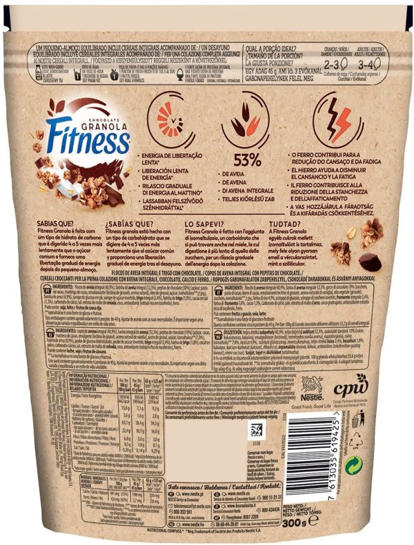 Nestl?? Fitness Cereali Integrali, con Cioccolato Granola, 300g - immagine 4