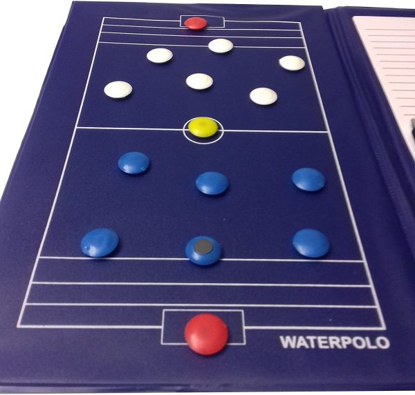 Sport - TAVOLA Tattica PALLANUOTO - Tactic Board Waterpolo, Magnetica, Blocco Notes, Penna - immagine 4