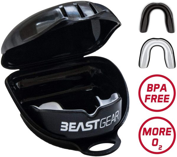 Beast Gear Paradenti Boxe - Mouthguard Professionale per Rugby, Football Americano, Kick Boxing, Muay Thai, Karate e MMA - Protezioni per Pugilato - immagine 4