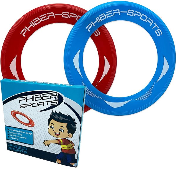 Anelli per Frisbee - 2 Pack di Anelli da Lancio Premium - 80% pi?? Leggero dei Dischi Standard per Frisbee - Facile da Prendere - Traiettoria Perfetta - Ideale per Bambini e Adulti - immagine 4