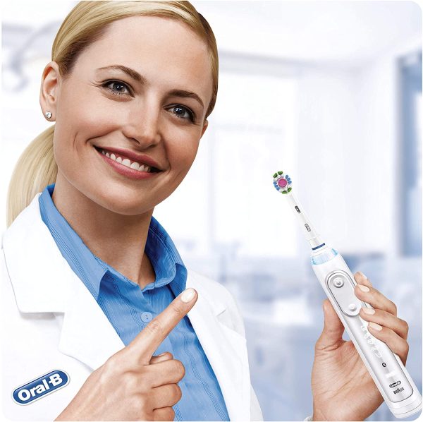 Oral-B 3D White Testine di Ricambio per Spazzolino Elettrico con Tecnologia CleanMaximiser, Confezione da 3 Pezzi - immagine 3