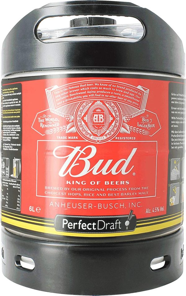 Fusto Bud PerfectDraft 6L - Birra alla Spina per Spillatore Philips PerfectDraft - Deposito di 5 euro incluso - immagine 2