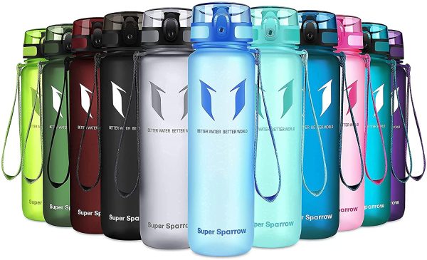 Super Sparrow Borraccia Sportiva & Bottiglia Bambini Senza Perdite - 350ml/500ml/750ml/1L/1.5L - Senza BPA - immagine 3