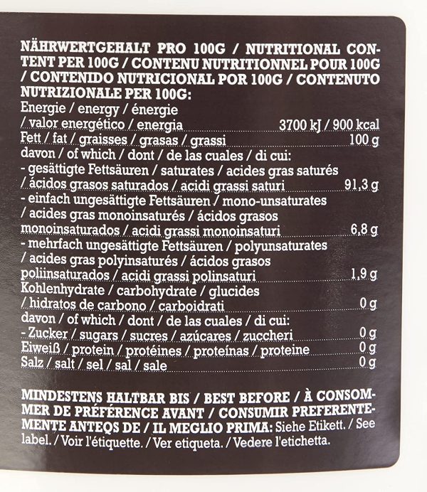 Mituso Olio di Cocco Biologico Mituso, Insapore (Deodorato), Confezione da 1 (1 X 5000 Ml) in Un Pratico Secchio - 5000 ml