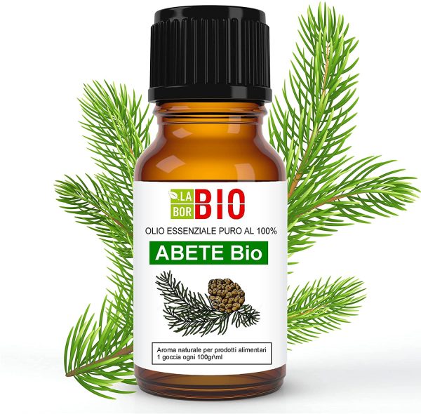 Abete Bio Olio essenziale 100% Puro 10 ml - Uso interno Terapeutico Alimentare Diffusori Aromaterapia Cosmetica Cucina - LaborBio - immagine 3