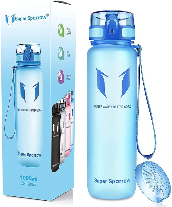 Super Sparrow Borraccia Sportiva & Bottiglia Bambini Senza Perdite - 350ml/500ml/750ml/1L/1.5L - Senza BPA - immagine 2