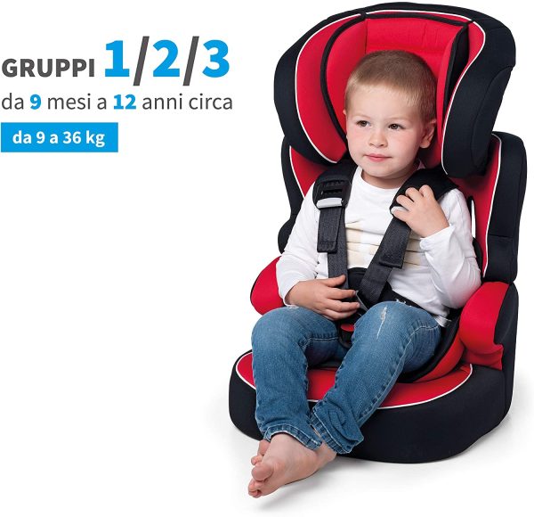 Foppapedretti Babyroad Seggiolino Auto, da 9 a 36 kg, Blu (Marine) - immagine 7