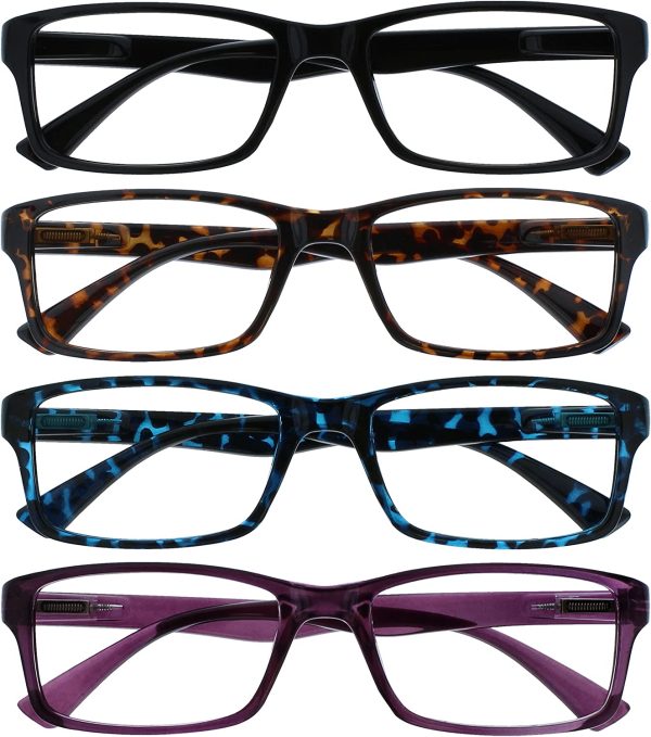 Uv Reader Nero Marrone Blu Porpora Lettori Valore 4 Pacco Uomo Donna Uvr4092Mix +1,00 - 88 Gr