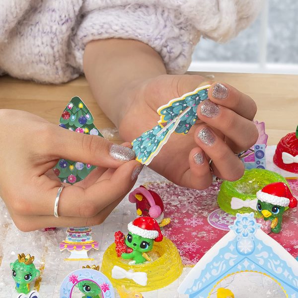 HATCHIMALS, Calendario dell'avvento CollEGGtibles con Personaggi esclusivi e Accessori di Carta, per Bambini dai 5 Anni in su, Multicolore, 6044284 - immagine 3