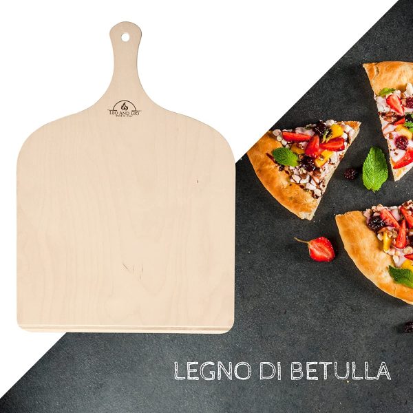 Pala Pizza Corta Pala Per Pizza Legno 30 per 42 cm Tagliere Paletta In Legno Betulla Da Cucina Per Pizza Accessori Pala Da Forno Casa Tagliere Rettangolare Taglieri Pane (1)