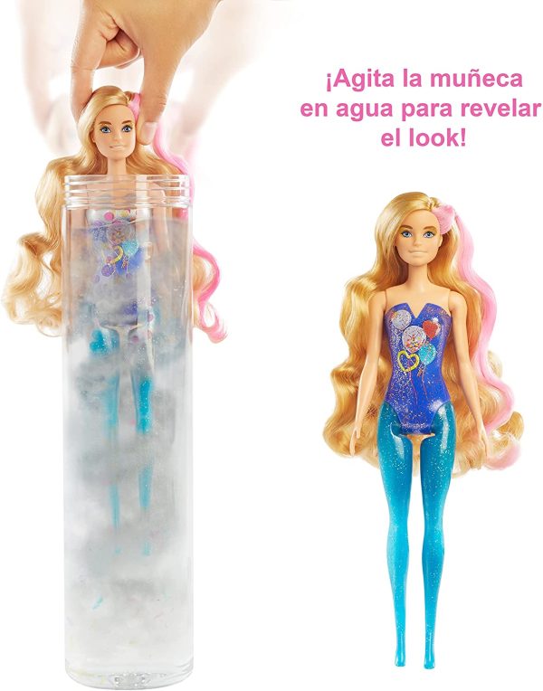 Barbie - Bambola Color Reveal con 7 Sorprese Linea Party, Giocattolo per Bambini 3+Anni, GTR96