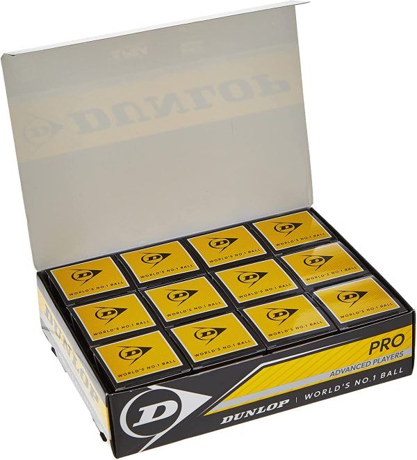 Dunlop D SB PRO 12x1bbx, Palline da Squash Unisex Adulto