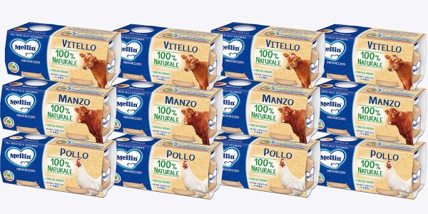 Mellin Omogeneizzato 100% Naturale, Mix Gusti Carne, 24 Vasetti da 80 gr - immagine 4