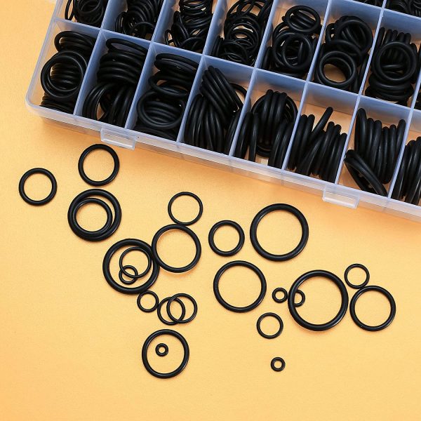 740 Pezzi O-ring in Gomma Assortimento, Guarnizioni Piombatura Guarnizioni Kit, O Ring Rondelle, Anelli di Tenuta in gomma Idraulica per Riparazione Auto Officina Idraulica - immagine 7