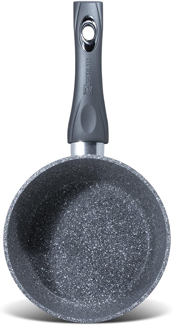 Madame Petravera 2.0 Casseruola, Alluminio, Grigio (Pietra), 16 cm - immagine 3