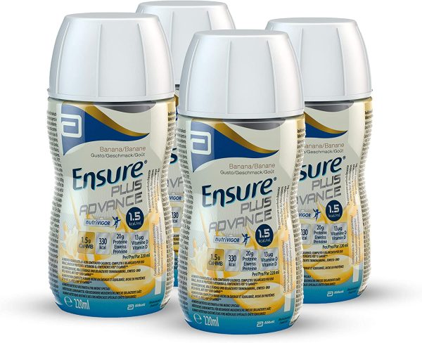 Ensure Plus Advance Supplemento Alimentare Formato Bevanda, Confezione 4 x 220 ml, Gusto Banana - immagine 3