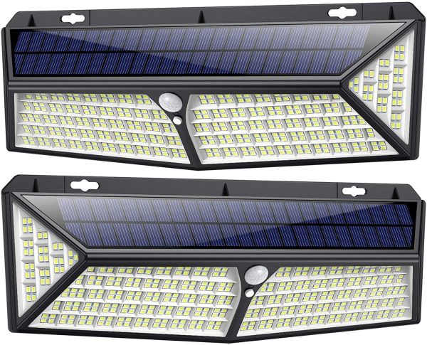 kilponen Luce Solare Led Esterno 430 LED ??USB Ricaricabile & 3500 Lumen?? Lampade Solari a Led da Esterno di Movimento 270o Illuminazione 4400mAh Luci Solari Impermeabile IP65 per Esterno - immagine 3