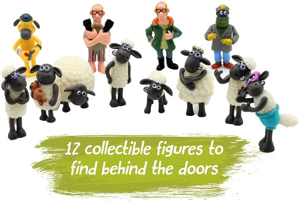 Shaun the Sheep Calendario Avvento per Bambini Wallace e Gromit Cartoni Animati Include Puzzle Gioco da Tavolo Pupazzetti - immagine 6