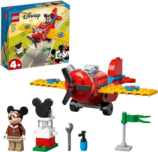 LEGO Disney Mickey and Friends L'Aereo a Elica di Topolino, Aereo Giocattolo, Giochi per Bambini dai 4 Anni, Idea Regalo, 10772 - immagine 2