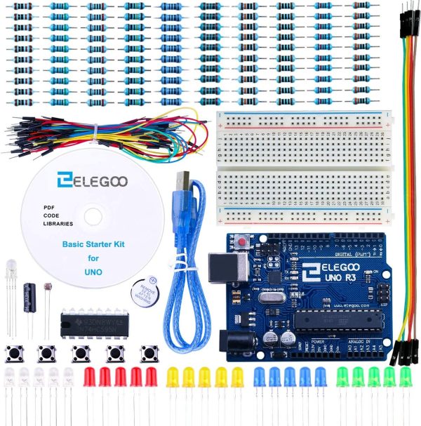 Progetto Starter Kit Basic per Principianti con Tutorial in Italiano Learning Kit di Apprendimento Compatibile con Arduino IDE