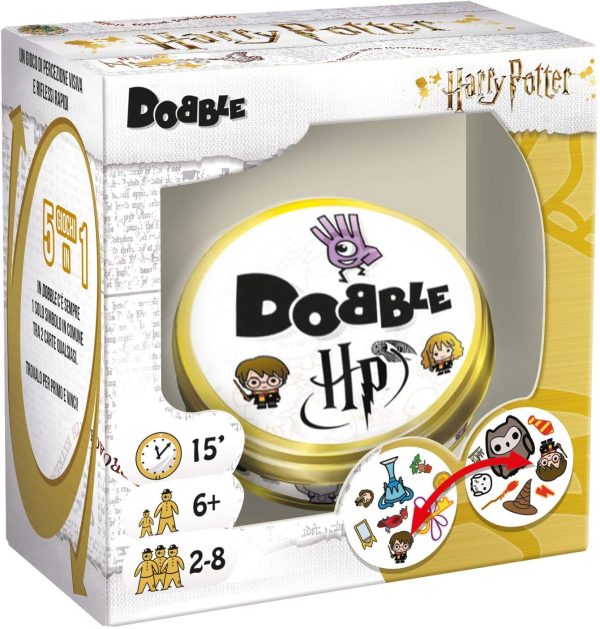 Asmodee Harry Potter Dobble Gioco Da Tavolo, Edizione In Italiano, 243 & Dobble Kids Gioco Di Carte, Edizione In Italiano (231) - immagine 6