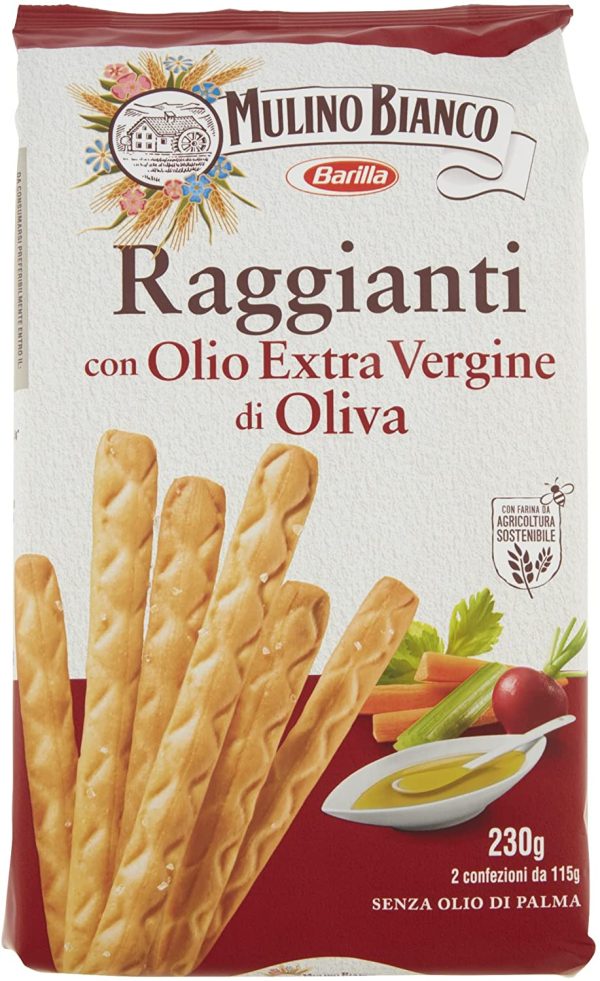 Mulino Bianco Grissini Raggianti con Olio Extravergine d'Oliva, Snack Salato per la Merenda, senza Olio di Palma - 230 gr - immagine 6