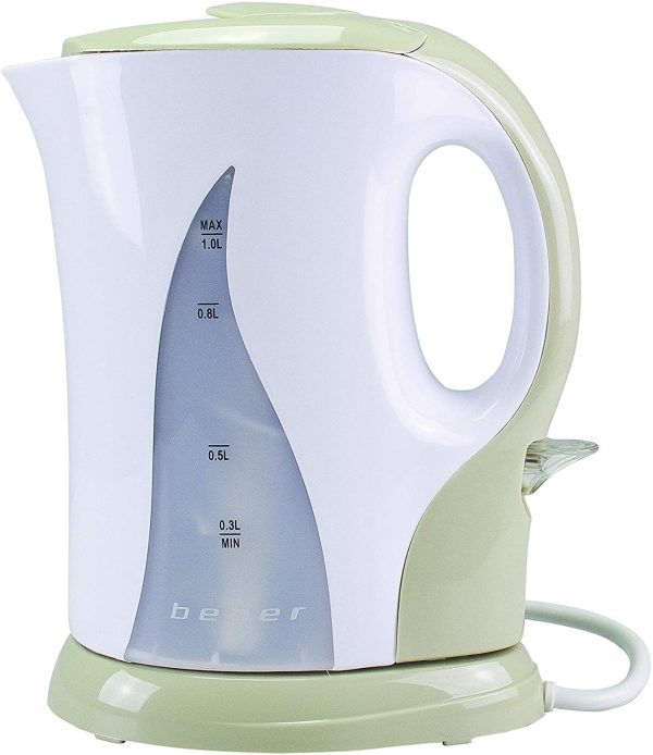 Beper BB.050 Bollitore d??Acqua Elettrico, Capacit?? 1L, Indicatore Graduato, Spegnimento Automatico, Autospegnimento in Assenza di Acqua, Ebollizione Veloce, Electric Kettle - immagine 9