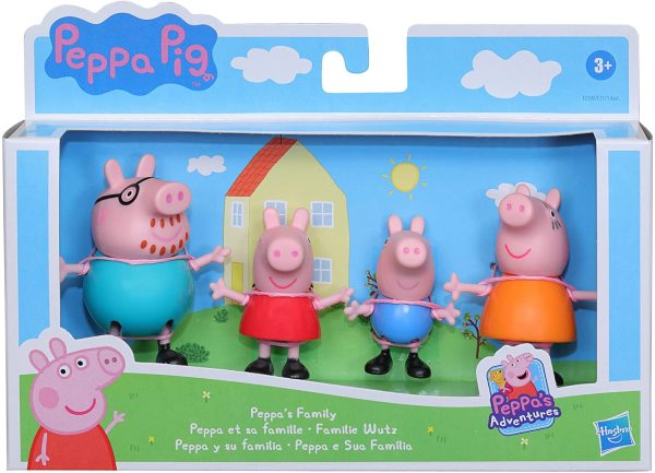 Peppa Pig - La Famiglia Confezione da 4 personaggi per bambini da 3 anni su, , Multicolore, F2190 - immagine 3