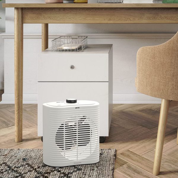 Compact Air, Termoventilatore piccolo e potente, Stufetta Elettrica, 2000 W, maniglia integrata, temperatura regolabile, funzione antigelo, dispositivo di protezione dai surriscaldamenti - immagine 10