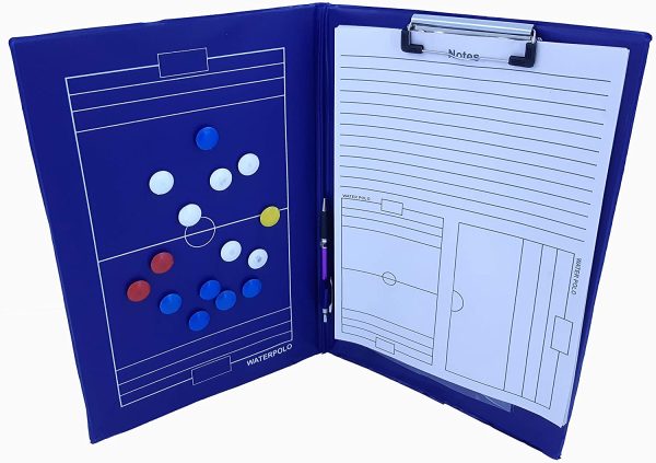 Sport - TAVOLA Tattica PALLANUOTO - Tactic Board Waterpolo, Magnetica, Blocco Notes, Penna - immagine 2