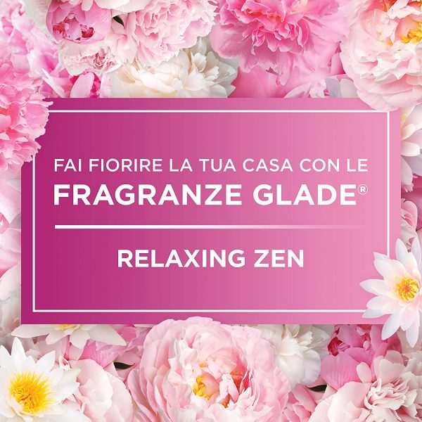 Glade Automatic Ricarica, Profumatore per Ambienti Spray Fragranza Relaxing Zen, Formato Scorta, 4 x 269 ml - immagine 4