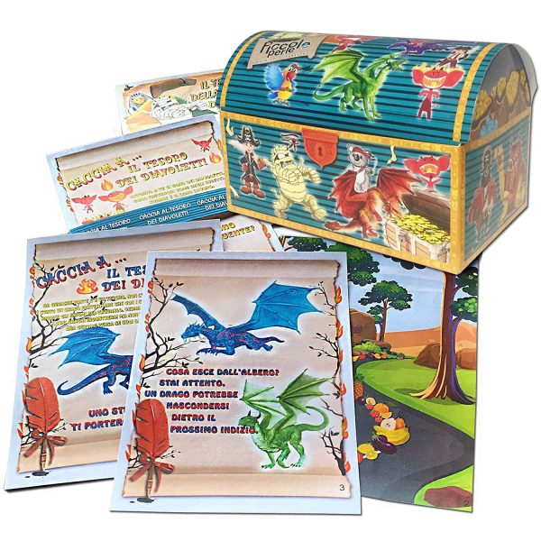 Caccia al tesoro dei mostri in scatola per casa o giardino o casa/giardino 5-7 anni - per feste di compleanno - giochi per bambini - immagine 8