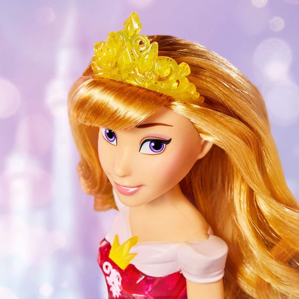 Hasbro Disney Princess Royal Shimmer-Bambola di Aurora, fashion doll con gonna e accessori, giocattolo per bambini dai 3 anni in su - immagine 2