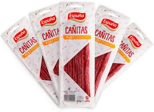 Snack di salami fuet - Alternativa alla Carne Secca - Il complemento ideale per la tua dieta Paleo o Keto, ricco di proteine, in 5 confezioni da 60 g (300 g) - Gluten free - immagine 3