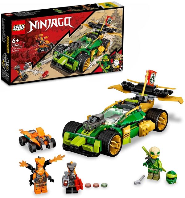 LEGO NINJAGO Auto da Corsa di Lloyd - EVOLUTION, Set per Bambini di 6 Anni con Quad, Guerrieri Serpente e Banner da Collezione, 71763 - immagine 7