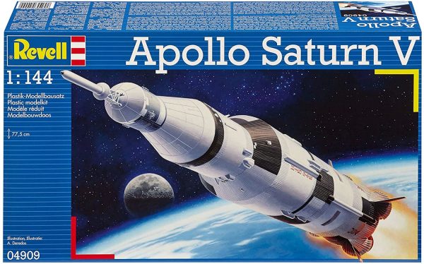 Revell 04909 - Apollo Saturn V Kit di Modello in Plastica, Scala 1:144